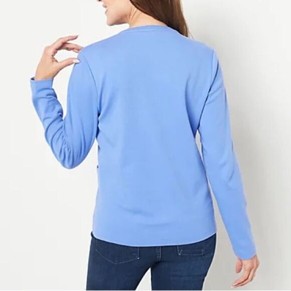 Isaac Mizrahi Live! Essentials Button Front Cardigan - Picture 2 of 4